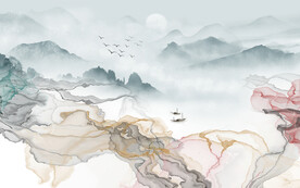 新上架高清新山水画 文件分层画