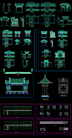 仿古大门建筑图纸