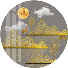 装饰画 晶瓷画 新中式