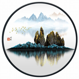 装饰画 晶瓷画 新中式