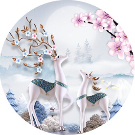 装饰画 晶瓷画 新中式