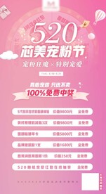 医美520情人节宠粉周年活动