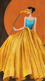 装饰画 晶瓷画 美女画