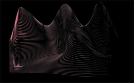 山峦空间感线条矢量素材