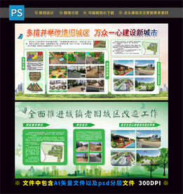 城镇老旧小区改造宣传展板