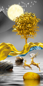 装饰画 晶瓷画 新中式