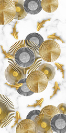 装饰画 晶瓷画 鱼