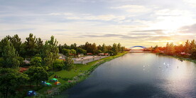 高清河边湿地分层PSD效果图