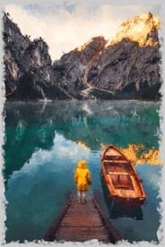  60X90卧室装饰油画可印刷