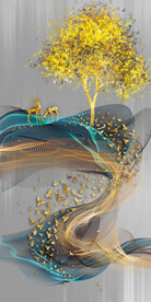 装饰画 晶瓷画 鹿