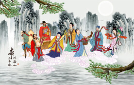 祝寿图 八仙过海