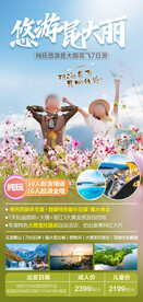 云南昆大丽旅游海报