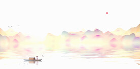 新中式山水风景