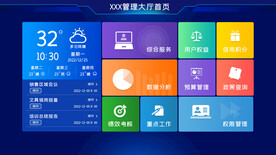 科技感大屏操作首页界面