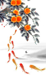 装饰画 晶瓷画 鱼