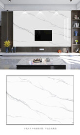 简约大理石纹爵士白微晶石背景墙