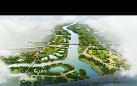 高清PSD分层规划效果图鸟瞰