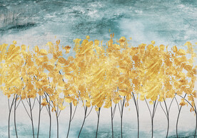 三联画 晶瓷画 树