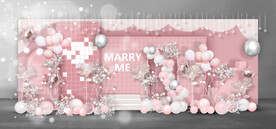 粉色求婚迎宾区