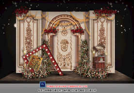 欧式香槟色舞台