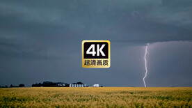 片头宣传片素材风暴乌云闪电云层