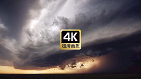 片头宣传片素材风暴乌云闪电云层