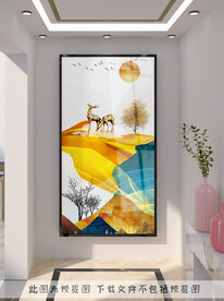 轻奢玄关装饰画