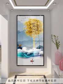 轻奢玄关装饰画