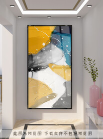 抽象玄关装饰画