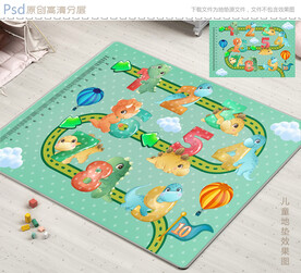 小恐龙儿童地垫
