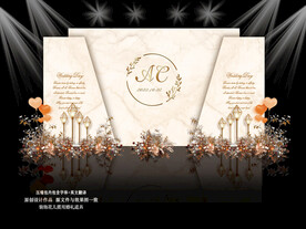 香槟色婚礼效果图