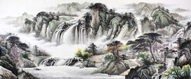 山水画国画山水画