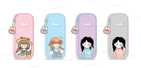 卡通小女孩笔袋