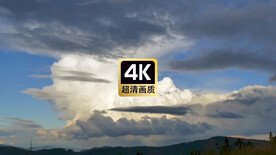 风景素材天空中滚动的云层