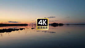 短视频素材傍晚安静的海面