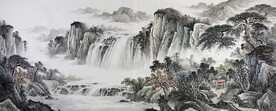 国画山水画图片