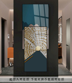 抽象叠加装饰画