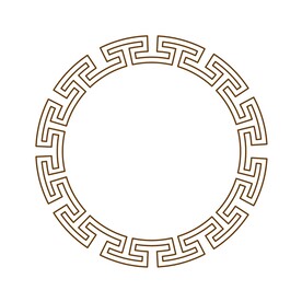 传统文化矢量线描图案