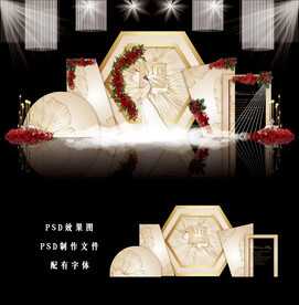 香槟色婚礼背景图片