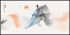 水墨画软膜天花