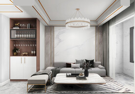 现代轻奢背景墙