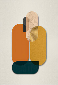 装饰画 晶瓷画 几何图