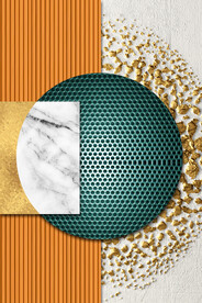 装饰画 晶瓷画 几何图