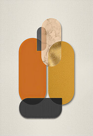 装饰画 晶瓷画 几何图