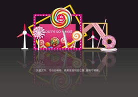 甜蜜蜜网红打卡美陈装置