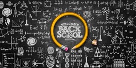 黑板回到校园餐饮酒吧背景墙