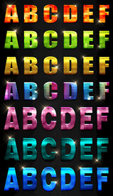 游戏字体样式炫酷动漫卡通psd