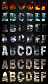 游戏字体样式海报动漫卡通psd