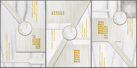 装饰画 三联画 几何图