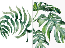 装饰画 晶瓷画 树叶